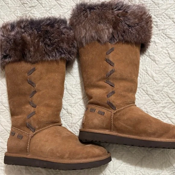 UGG Tan Suede Boots with Plush Lining UGG | Shoes | Ugg Tan Winter Boots With Plush Lining | Poshmark main image 4